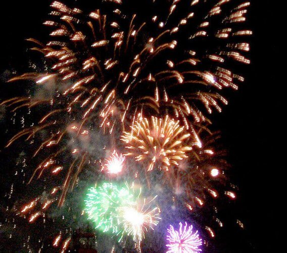 Fireworks on display for Bonfire night